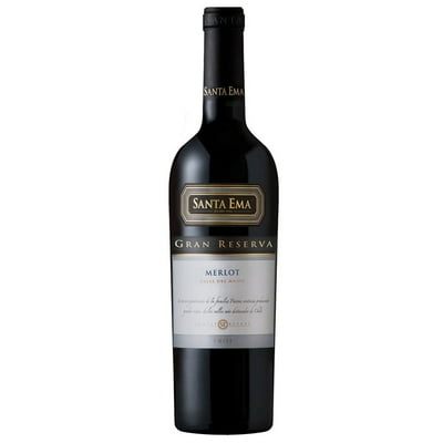 Vino Tinto Merlot Gran Reserva 13.5° Botella 750 Ml Santa Ema