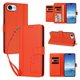 thumbnail image 2 of Funda Cartera Trébol para iPhone 17e/iPhone 16e con Ranuras Tarjetas y Carga Inalámbrica Naranja, 2 of 6