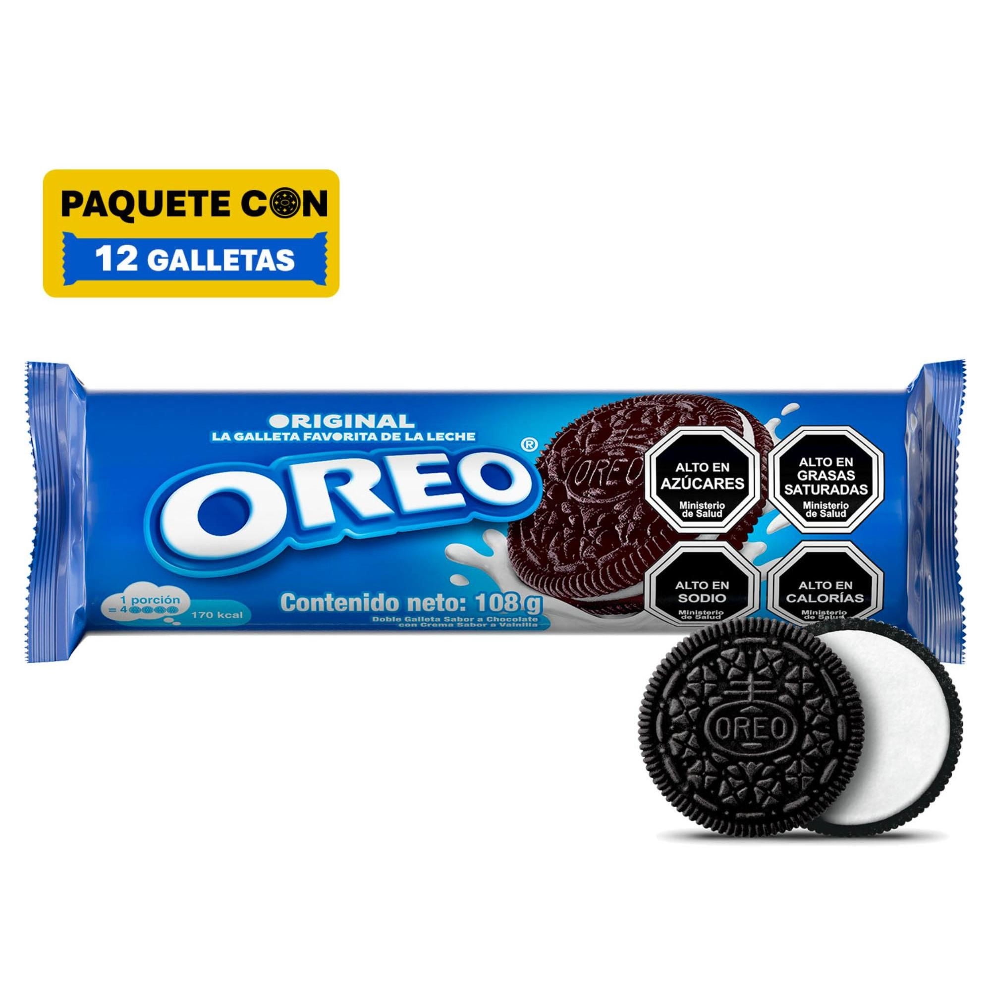 Galleta Chocolate Crema Vainilla 108 g Oreo