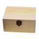 thumbnail image 4 of Caja de almacenamiento de decoupage de joyería de madera lisa natural con bandeja de espejo, 4 of 5