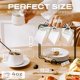 thumbnail image 3 of Tazas de espresso Lareina 3 oz, juego de 6 con platillos y soporte, 3 of 6