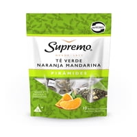 Té Pirámide Verde Naranja Mandarina Bolsa 10 Un Supremo