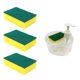 thumbnail image 3 of Dispensador De Jabón De Cocina Y 4 Esponjas Para Lavavajillas Para Encimera De Baño Redonda, 3 of 5