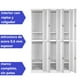 thumbnail image 4 of Locker Casillero Metalico 3 Cuerpos 6 Puertas, 4 of 7