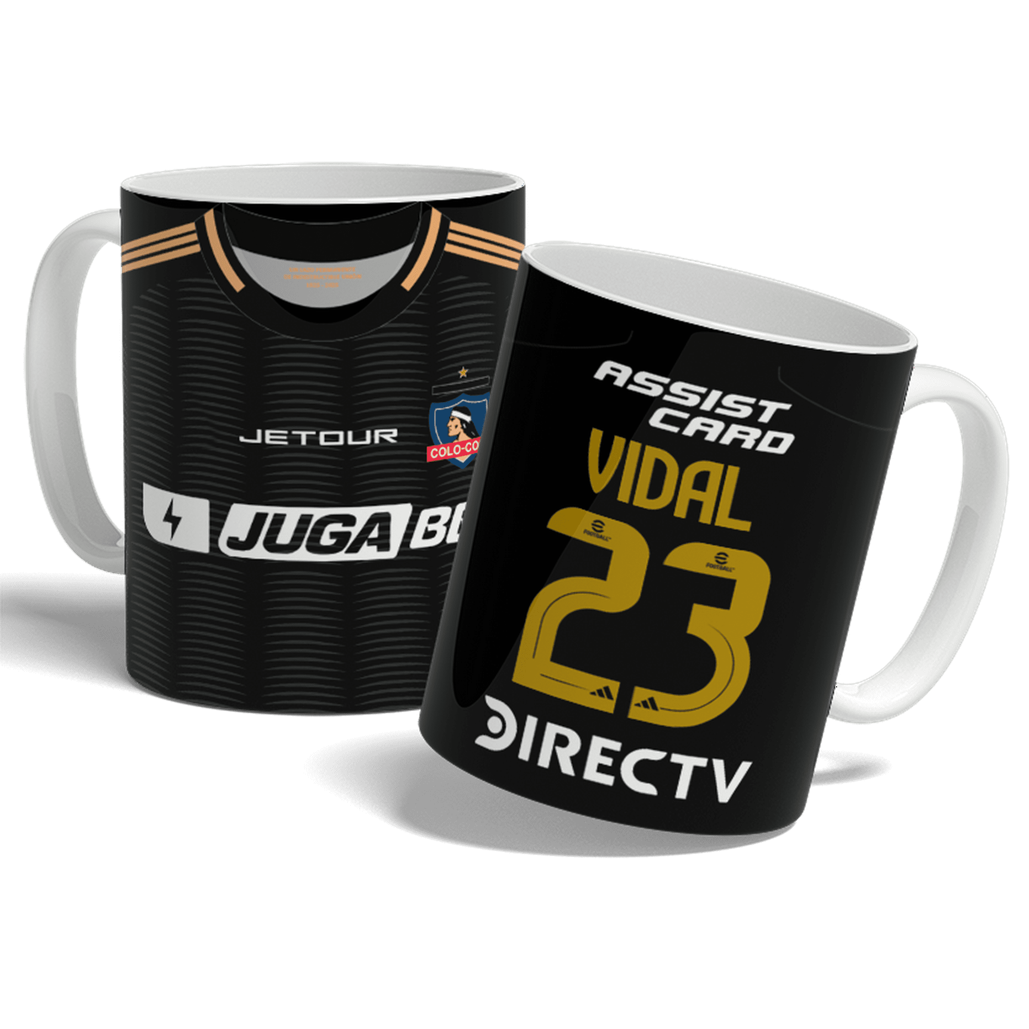 Arumistorechile - Tazon Taza Colección Colocolo 2025 Vidal Negra