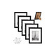 thumbnail image 2 of Pack de 5 Marcos para Foto Portarretrato A4 Cuadro Negro, 2 of 2