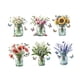 thumbnail image 4 of 6 Pegatinas De Pared Con Macetas De Flores, Calcomanías Artísticas Para Pared, Sala De Yoga, Guardería, 4 of 5