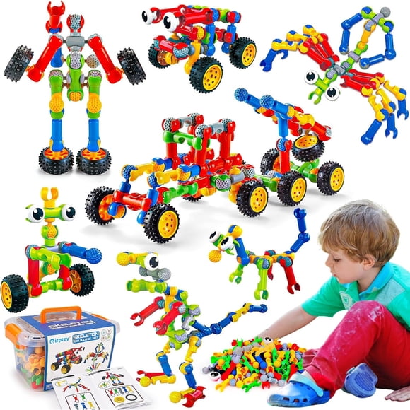 Set STEM Qirptey FYD1940, 125 piezas, 3 a 8 años