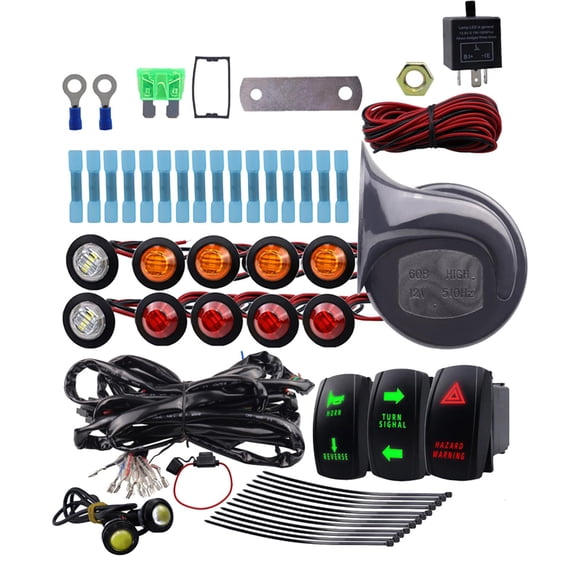 ATV UTV SXS Street Legal Set fusible cable relé intermitente Universal para carrito de Golf accesorio para carrito de playa Fácil instalación