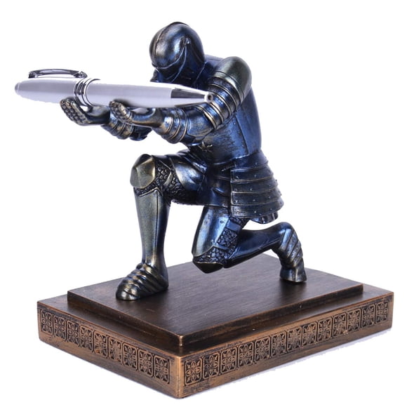Organizador de escritorio ejecutivo CyxStar Resin Soldier con soporte para bolígrafos