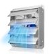 thumbnail image 1 of Extractor de aire VEVOR 46 cm con compuerta, 2200 CFM, motor AC 220 V, 1 of 9