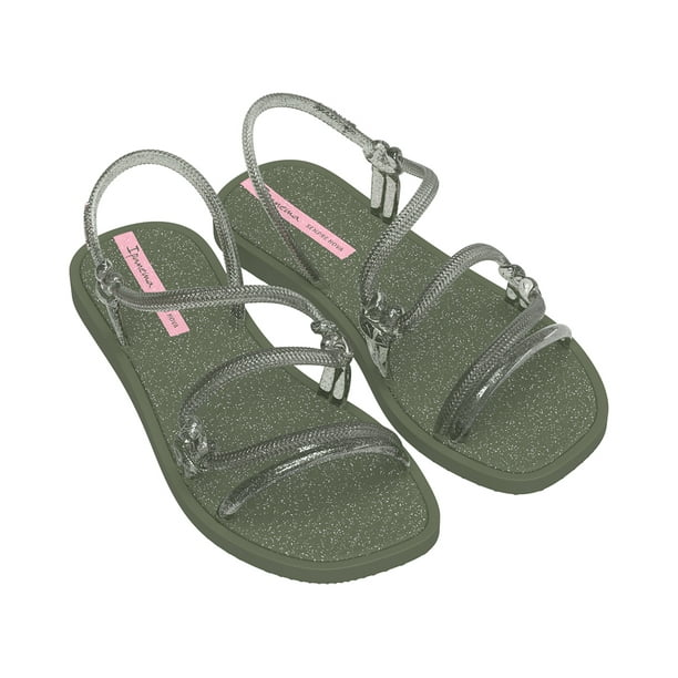 Sandalia Mujer Verde/Glitter Solar Mais Ipanema