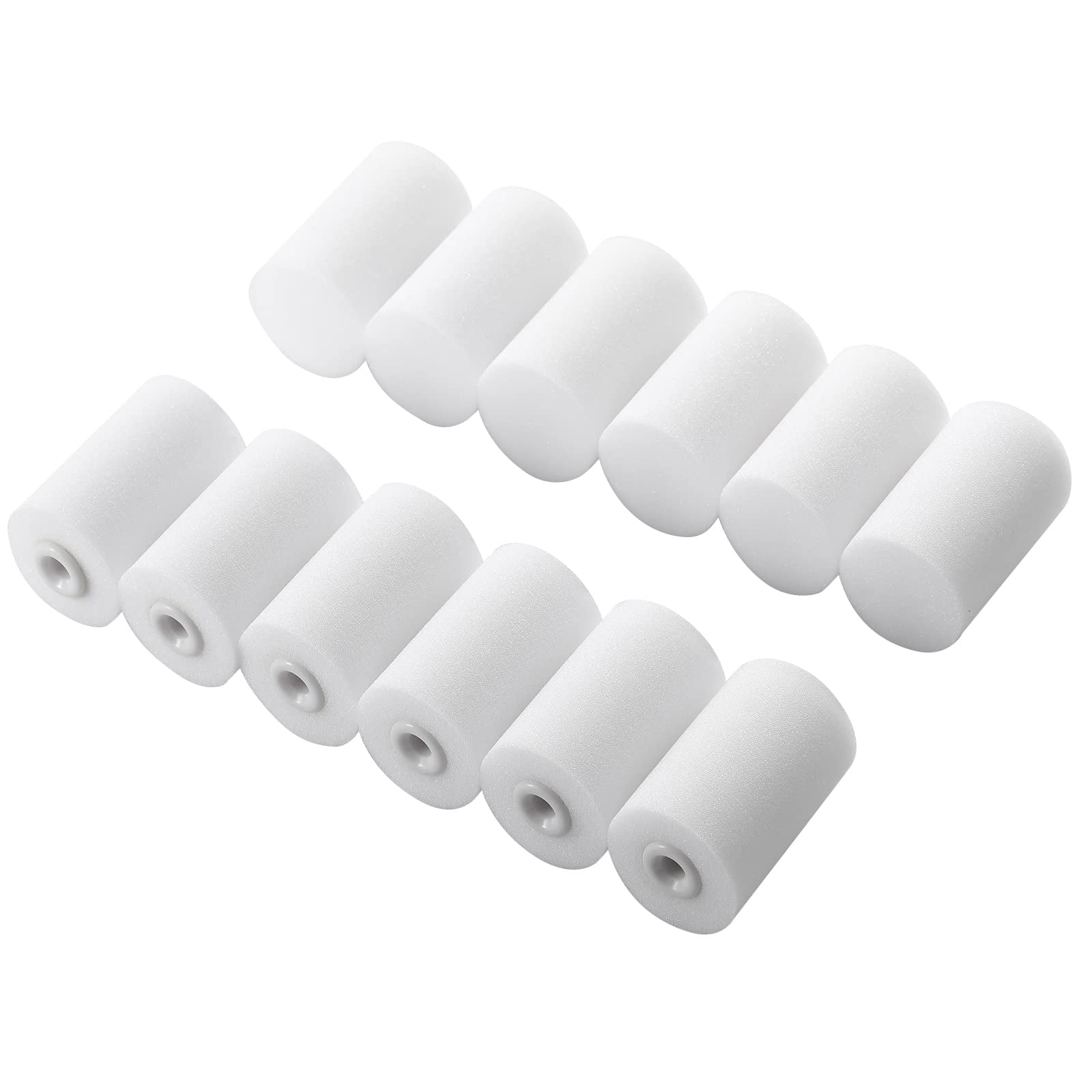 Kupoo - Funda De Espuma Para Rodillo De Pintura De Alta Densidad, Paquete De 12 Unidades Para Minirodillo
