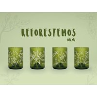 Green Glass - Mini Reforestemos Juego De 4 Vasos Verde