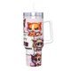 thumbnail image 2 of Gato Gruñón Vaso aislado de acero inoxidable con asa, diseño temático, regalo para familia, amigos y fans; incluye pajita y encaja en el portavasos estándar, 40 oz, 2 of 6