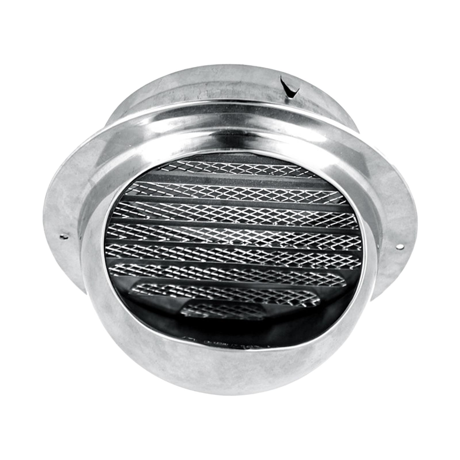 Magideal - Rejilla De Ventilación De Aire Forma Forma Material Acero Inoxidable, Campana De Ventilación De Rejilla Hemisférica, Salida De Ventilación De Pared, Cubierta De (Nuevo) Salida De Aire 130Mm