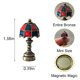 thumbnail image 2 of Tope decorativo para bisagra de puerta WLHYHH, set magnético de bronce, 5 piezas, 2 of 7