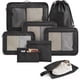 thumbnail image 1 of Set Organizadores de Viaje LIGHT FLIGHT 8 Piezas Negro, 1 of 3