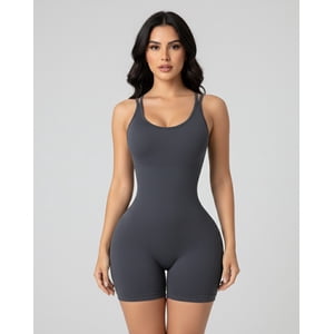 Flix Spa - Enterizo Deportivo Gym Mujer Con Push Up Y Tirantes