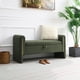 thumbnail image 1 of Modern Teddy Bed End Bench with Arms and Storage,Upholstered Large Foot Rest Stool, Comfy Window Vanity Bench for Living Room,Bedroom,Dorm,Coffee Table,Teddy Olive Green, 1 of 3