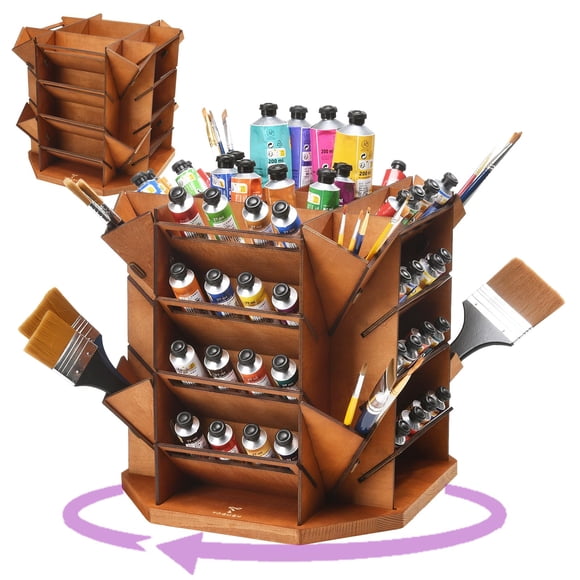 Organizador de tubos de pintura T TOGUSH 32 cm giratorio 360°