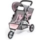 thumbnail image 1 of Jogger Dolls Twin de 3 ruedas, diseño Bayer, gris y rosa, 1 of 7
