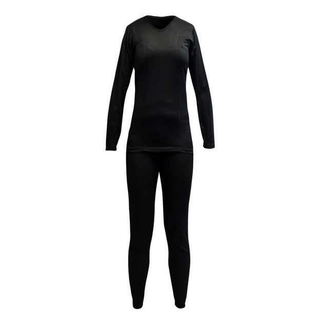 Conjunto Primera Capa HW Poliester Cooldry Mujer Black