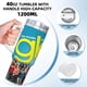 thumbnail image 5 of Glee Fox Vaso aislado de acero inoxidable con asa, diseño temático, regalo para familia, amigos y fans; incluye pajita y encaja en el portavasos estándar, 40 oz, 5 of 6