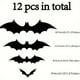thumbnail image 1 of 3D Black Bat Wall Stickers - Set of 10 - Perfect for Halloween Parties, Holiday Decor, and Home Decor - Add a Touch of Cartoon Style to Your Bedroom, Bathroom, and Windows, 1 of 4
