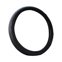 Ioensy - Funda Para Volante De Coche, Cómoda De Agarrar, Elegante, Para Mujeres, Hombres, Universal, Negro