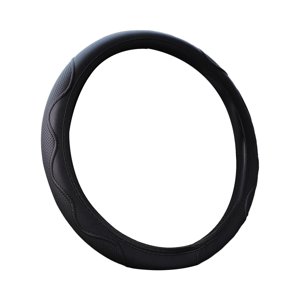 Ioensy - Funda Para Volante De Coche, Cómoda De Agarrar, Elegante, Para Mujeres, Hombres, Universal, Negro