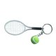 thumbnail image 3 of Raqueta De Tenis Bola Encantadora Aleación Colgante Llavero Adorno Colgante Plata, 3 of 4