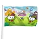 thumbnail image 1 of Om Nom Bandera impresa con temática, regalo perfecto para fanáticos, amigos y familiares, y adecuada para actividades al aire libre e interiores, decoraciones de fiesta. 120*180CM, 1 of 6