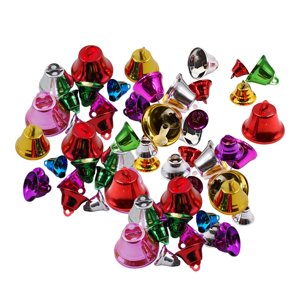 Magideal - 50X Campanas Artesanales, Dijes De Campanas Pequeñas, Campanas Para Mascotas, Colgantes, Campanas De Metal Para Fabricación De Joyas Diy, Boda De Navi
