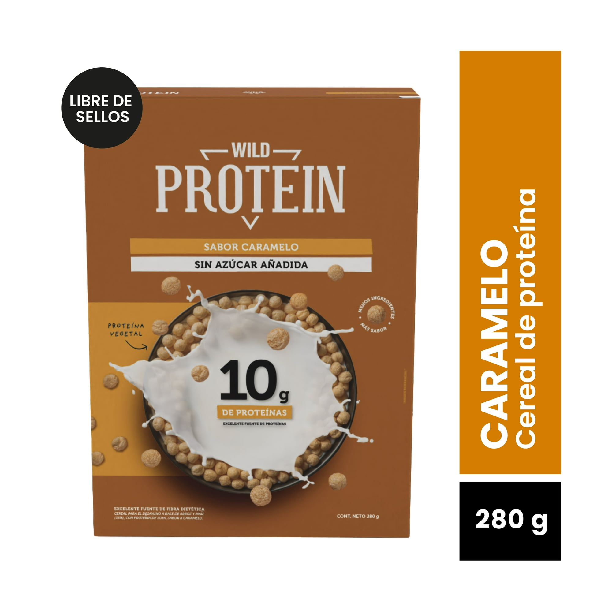 Cereal Caramelo Sin Azúcar 280 g Wild Protein