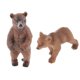 thumbnail image 4 of 2 Piezas Realista Oso Pardo Fauna Animal Estatuilla Modelo Figura Juguete Para Ni?os, 4 of 4