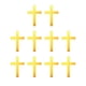 thumbnail image 1 of Adorno Acrílico Cruzado Dorado, 1 of 3