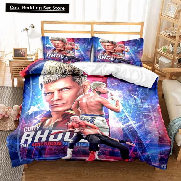 Cody Rhodes Duvet Cover Cool American Nightmare Bedding Set Soft Adult Kids Bedroom Double Size Bed Set Boys Gift Bed Sheets