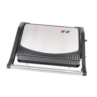 Magideal - Panini Press Grill, Fabricante De Panini Con Manija, Fabricante De Desayuno De Calefacción De Doble Cara, Máquina De Hornear De Pan Para Hamburguesas