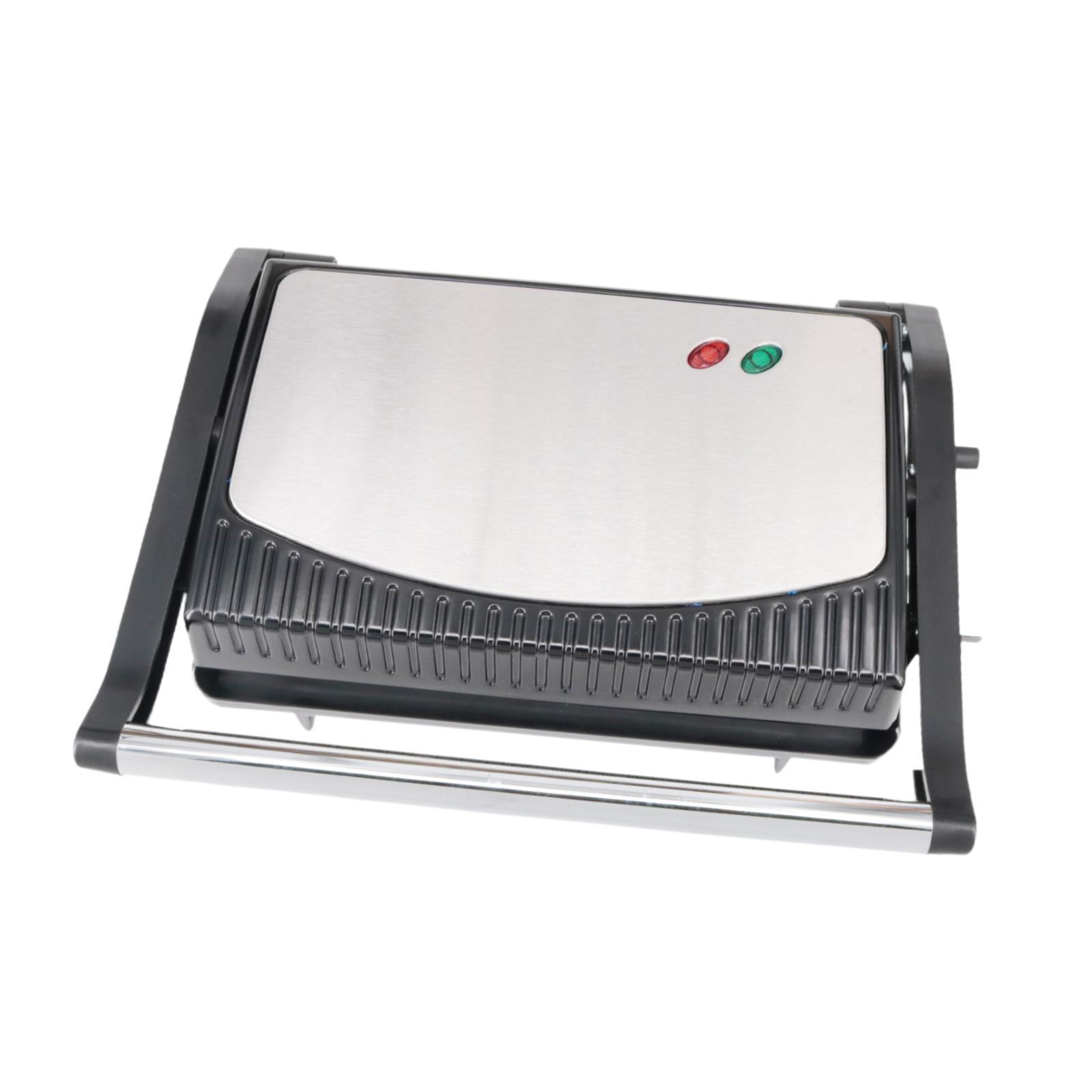 Magideal - Panini Press Grill, Fabricante De Panini Con Manija, Fabricante De Desayuno De Calefacción De Doble Cara, Máquina De Hornear De Pan Para Hamburguesas