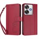 thumbnail image 3 of Funda Cartera Trébol para Xiaomi Poco F6 con Ranuras Tarjetas y Carga Inalámbrica Rojo, 3 of 6