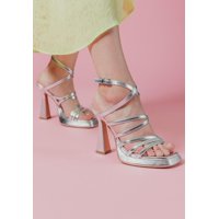 Degas - Sandalia Cuero Damila Plateado