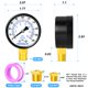 thumbnail image 2 of Medidor de presión para bomba de pozo MEANLIN MEASURE 0-200 Psi, 2 esferas, 2 of 7