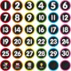 thumbnail image 1 of WhatSign 36Pcs Line up Spots for Classroom Floor Number Stickers, 1 of 3