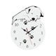 thumbnail image 2 of Decoración De Perro, Reloj Colgante De Pared De Madera, Patrón De Huella Para Sala De Estar, Color Blanco Duradero, 2 of 3