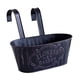 thumbnail image 3 of Maceta Colgante Rústica De Hierro Para Barandilla De Patio, Apartamento O Casa De Campo, Color Negro., 3 of 5