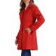 thumbnail image 4 of INSPIRE CHIC Abrigos de Mujer con Botonadura Simple Abrigo Largo de Invierno XS Rojo, 4 of 6
