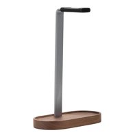 Magideal - Soporte De Auriculares Stand Hanger De Aluminio Universal De Aluminio Base Sólida Solicultura De Auriculares De La Cabeza Portátil Portátil Con Barra