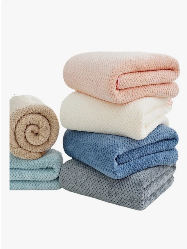 Riqui - Pack 5 Toalla De Baño Microfibra