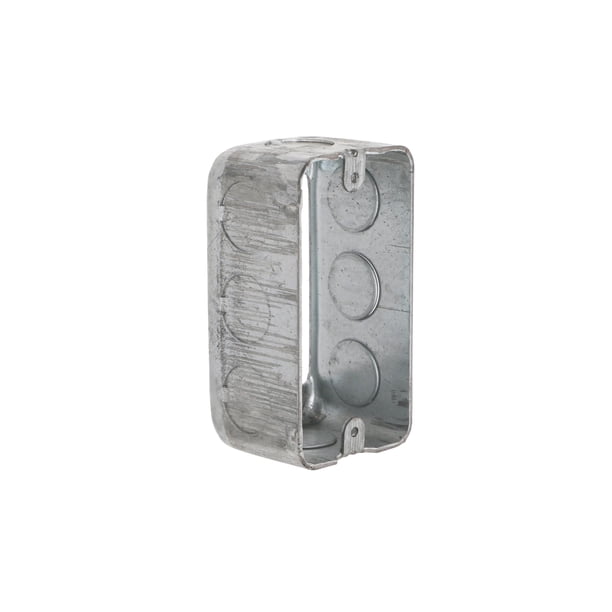 Extensión para caja eléctrica RACO 665 de 4 x 2 pulgadas, 1 7/8 pulgadas de profundidad, con troquel